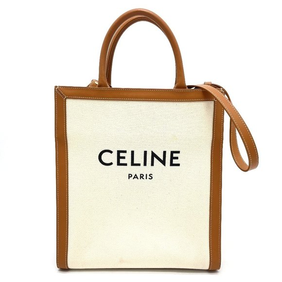CELINE 192082BNZ.02NT Vertical Cabas Small 2-Way Tote/Shoulder Bag in Leather... - Picture 1 of 12